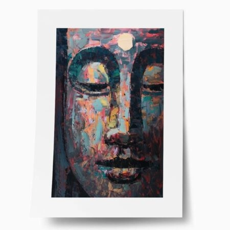 Πόστερ BUDDHA OIL PAINTING - Πορτραιτα - Φιγουρες Sticky 1