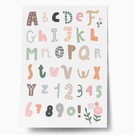 Πόστερ CUTE ALPHABET - Παιδικά Sticky 1