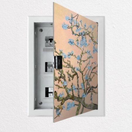 Aυτοκόλλητο ηλεκτρολογικού πίνακα VAN GOGH - ALMOND BLOSSOM PASTEL PEACH - Αυτοκολλητα για ηλεκτρολογικούς πίνακες Sticky 1