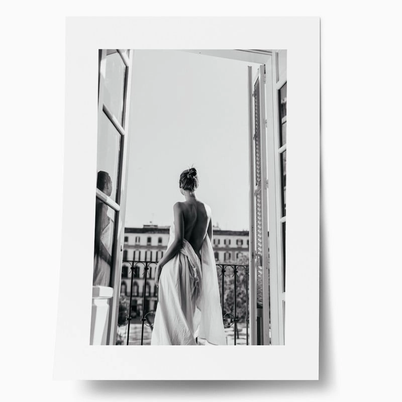Πόστερ GIRL IN BALCONY