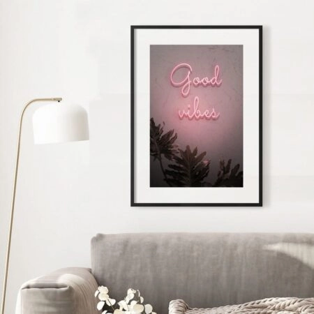 Πόστερ GOOD VIBES NEON