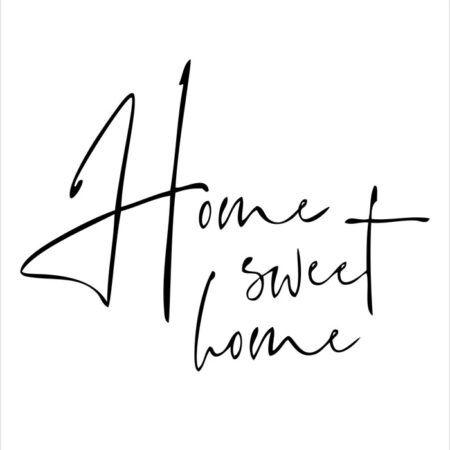 Πόστερ HOME SWEET HOME - Φρασεις - Κείμενο Sticky 2