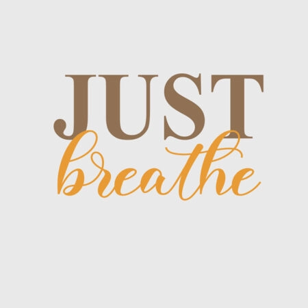 Πόστερ JUST BREATH - Φρασεις - Κείμενο Sticky 2