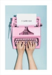 Πόστερ LOVE TYPEWRITER