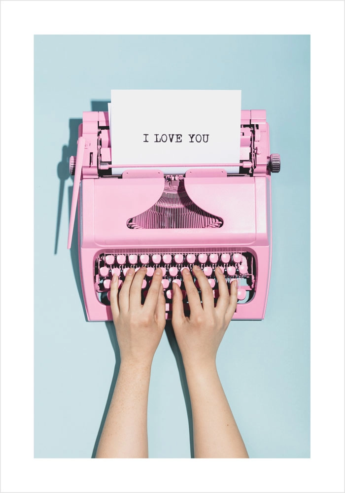 Πόστερ LOVE TYPEWRITER