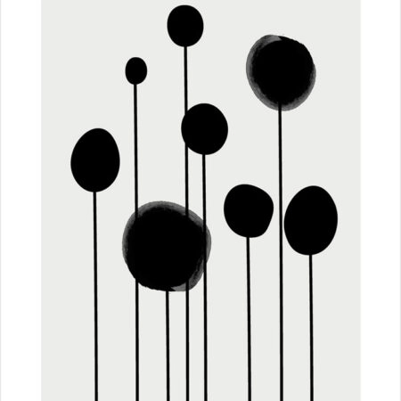 Πόστερ MINIMAL FLOWERS - Abstract - Αφηρημένα Sticky 2
