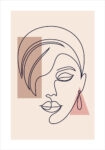 Πόστερ MINIMAL WOMAN FACE