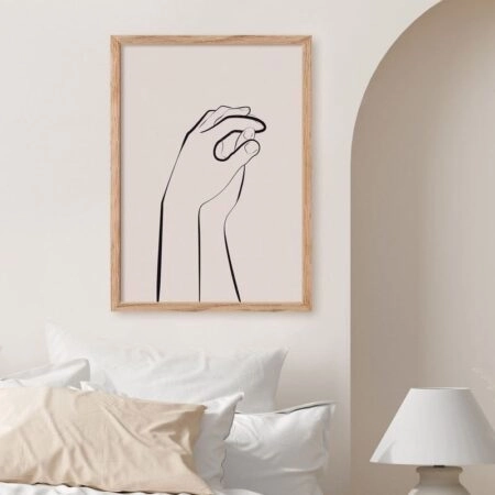 Πόστερ MINIMALIST HANDS LINE ART