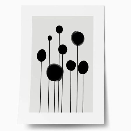 Πόστερ MINIMAL FLOWERS - Abstract - Αφηρημένα Sticky 1