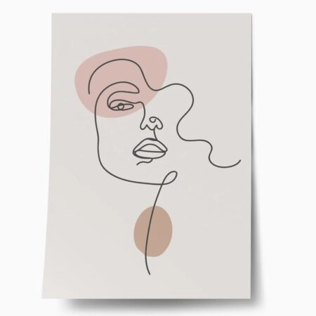 Πόστερ MINIMAL LINE PORTRAIT - Abstract - Αφηρημένα Sticky 1