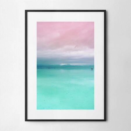 Πόστερ MINIMAL PINK AND CYAN - Τοπια - Φυση