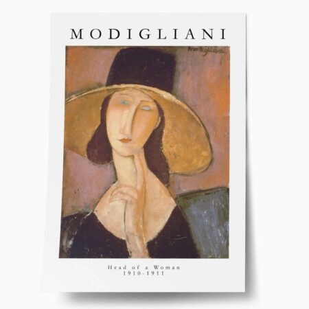 Πόστερ MODIGLIANI - HEAD OF A WOMAN - Διασημοι Ζωγραφοι Sticky 1