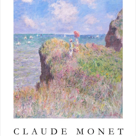 Πόστερ MONET - THE CLIFF WALK AT POURVILLE - Διασημοι Ζωγραφοι Sticky 2