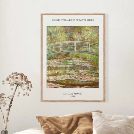 Πόστερ MONET - BRIDGE OVER A POND OF WATER LILIES