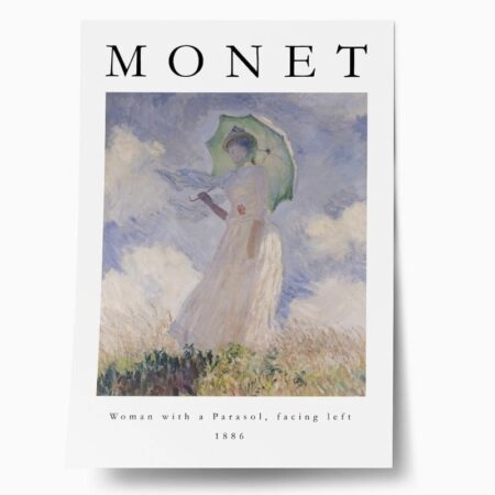 Πόστερ MONET - WOMAN WITH A PARASOL - Διασημοι Ζωγραφοι Sticky 1