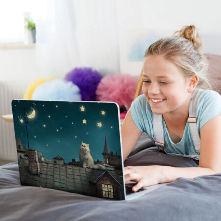 Αυτοκόλλητο Laptop NIGHT CAT - Laptops Sticky 1