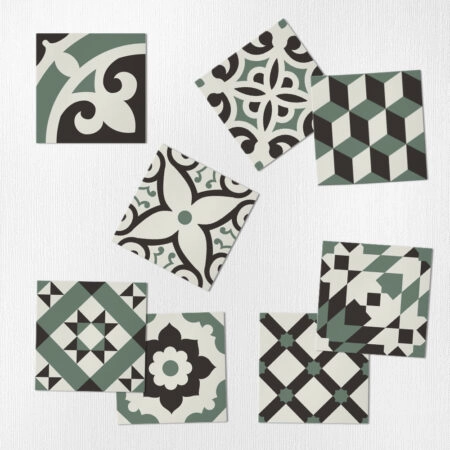 Αυτοκόλλητα Πλακάκια OLIVE CLASSIC SET 8 τμχ - Αυτοκόλλητα Πλακακια Sticky 1