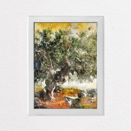 Aυτοκόλλητο ηλεκτρολογικού πίνακα OLIVE TREE PAINTING