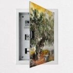 Aυτοκόλλητο ηλεκτρολογικού πίνακα OLIVE TREE PAINTING