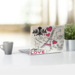 Αυτοκόλλητο Laptop  PARIS LOVE
