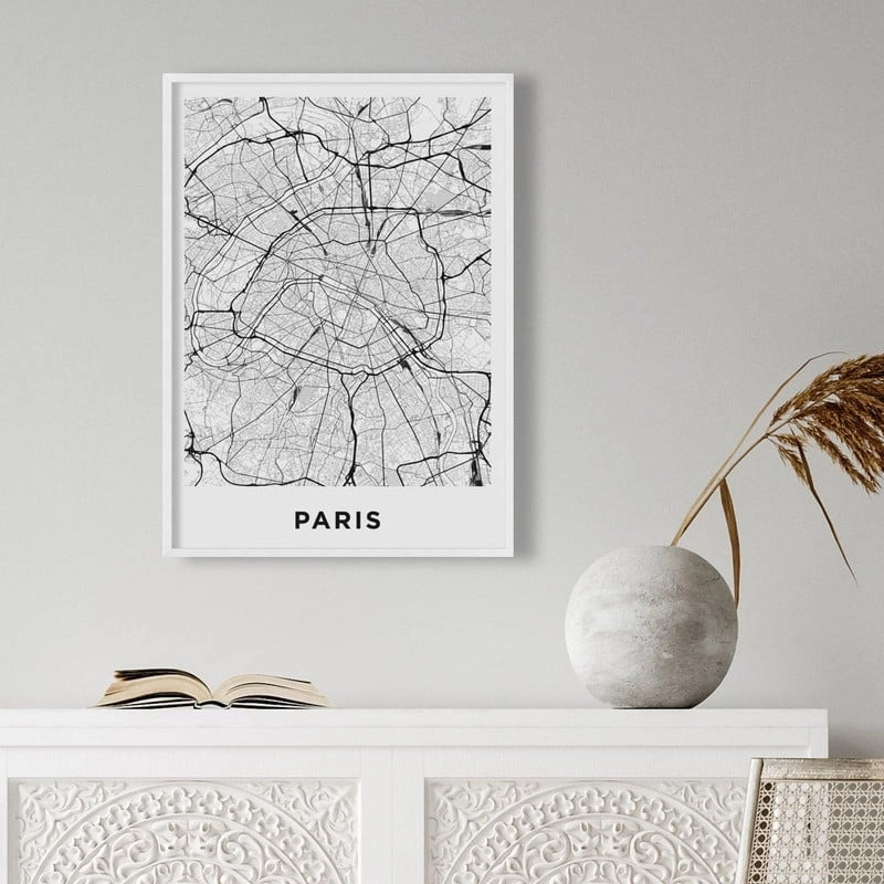 Πόστερ PARIS MAP