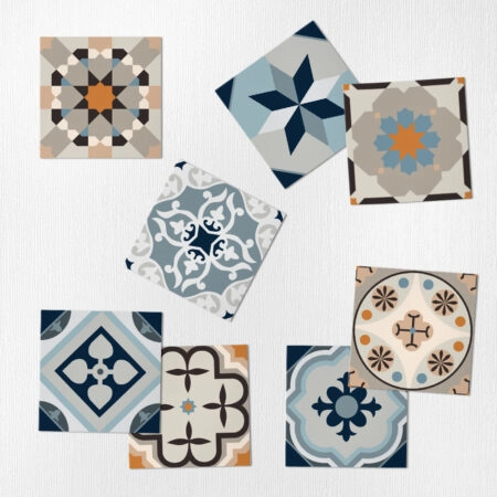 Αυτοκόλλητα Πλακάκια PASTEL CLASSIC SET 8 τμχ - Αυτοκόλλητα Πλακακια Sticky 1