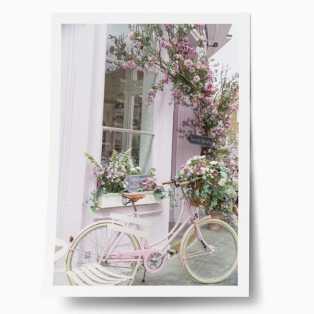 Πόστερ PINK BICYCLE - Πολεις - Χαρτες Sticky 1