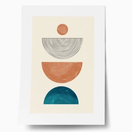 Πόστερ SEMICIRCLES - Abstract - Αφηρημένα Sticky 1