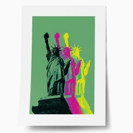 Πόστερ STYLISH STATUE OF LIBERTY - Abstract - Αφηρημένα Sticky 1