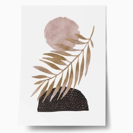 Πόστερ SUN WITH LEAF - Botanical - Λουλούδια Sticky 1