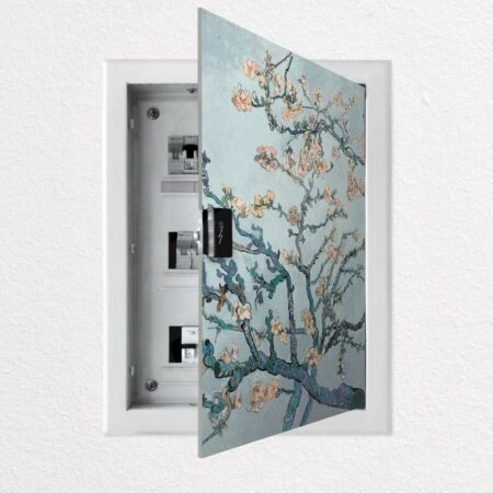 Aυτοκόλλητο ηλεκτρολογικού πίνακα VAN GOGH - ALMOND BLOSSOM PASTEL BLUE - Αυτοκολλητα για ηλεκτρολογικούς πίνακες Sticky 1