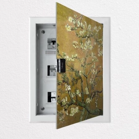 Aυτοκόλλητο ηλεκτρολογικού πίνακα VAN GOGH - ALMOND BLOSSOM YELLOW - Αυτοκολλητα για ηλεκτρολογικούς πίνακες Sticky 1