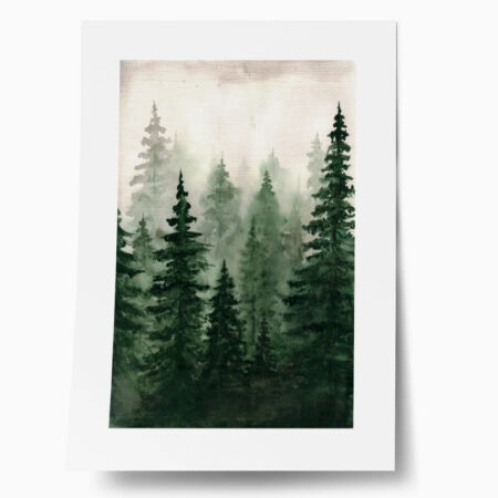 Πόστερ WATERCOLOR FOREST - Τοπια - Φυση Sticky 1