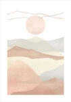 Πόστερ WATERCOLOR MINIMAL LANDSCAPE