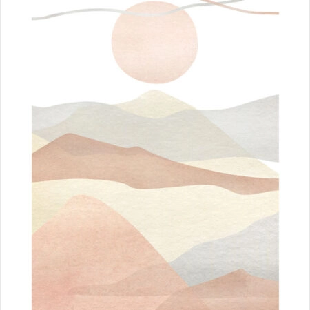 Πόστερ WATERCOLOR MINIMAL LANDSCAPE - Τοπια - Φυση Sticky 2