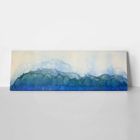 Πίνακας Πανοραμικός WATERCOLOR ABSTRACT LANDSCAPE - Κυματα Sticky 1