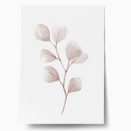 Πόστερ WATERCOLOR EUCALYPTUS LEAVES - Botanical - Λουλούδια Sticky 1