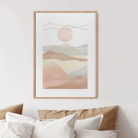 Πόστερ WATERCOLOR MINIMAL LANDSCAPE