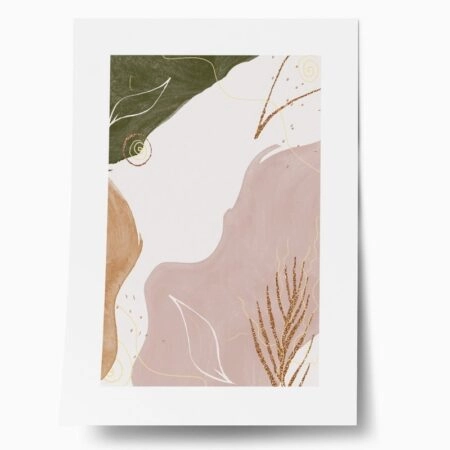 Πόστερ WATERCOLOR NATURE SHAPES - Abstract - Αφηρημένα Sticky 1