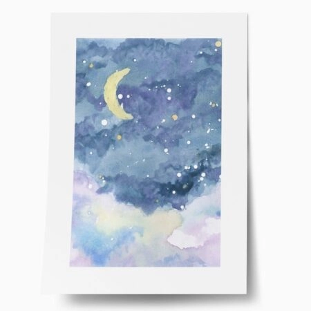 Πόστερ WATERCOLOR NIGHT SKY - Παιδικά Sticky 1