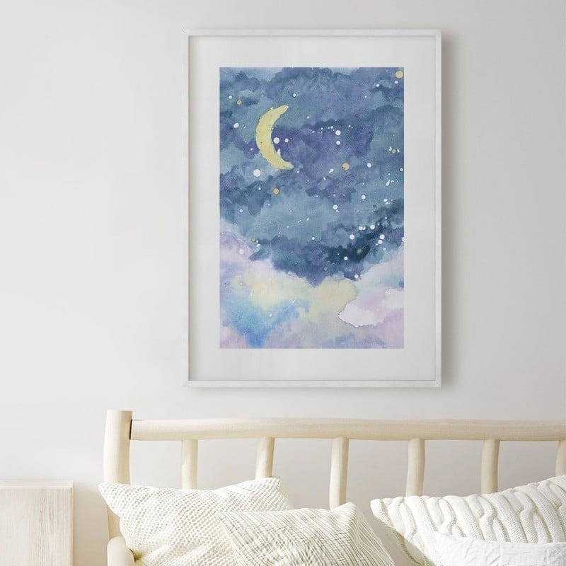 Πόστερ WATERCOLOR NIGHT SKY
