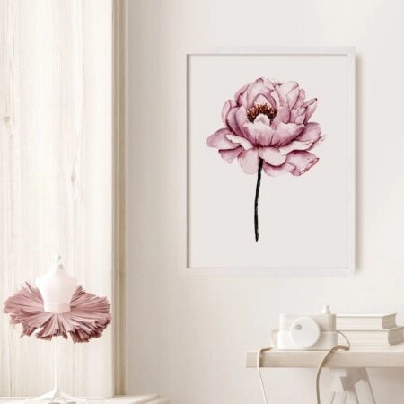 Πόστερ WATERCOLOR PEONY