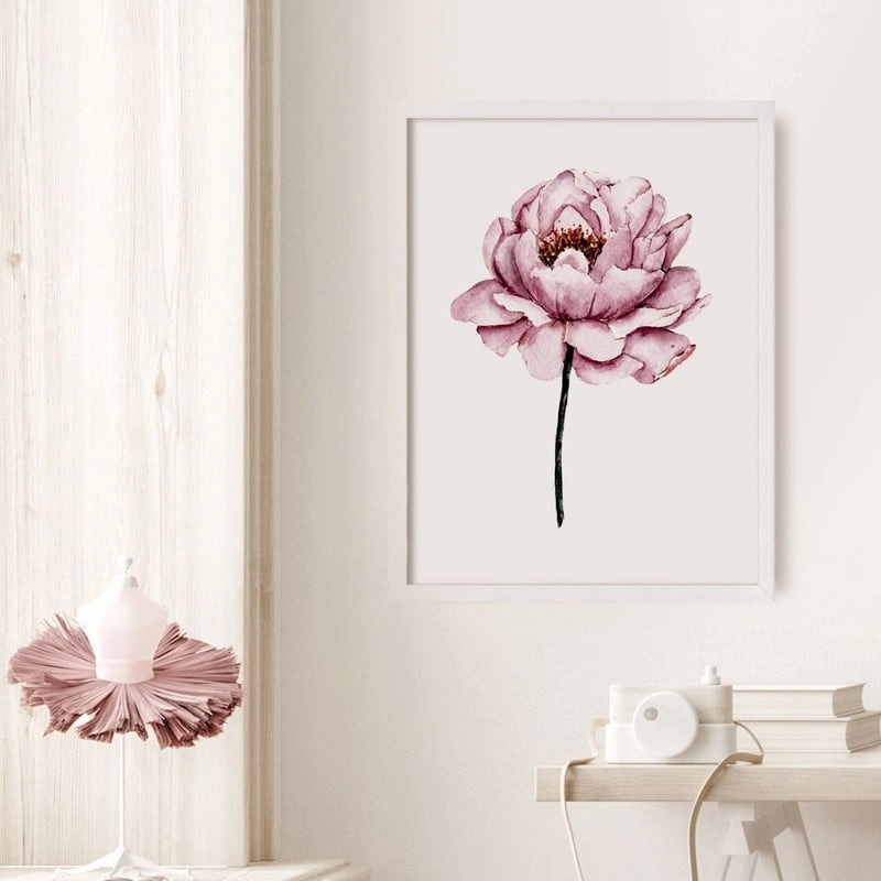 Πόστερ WATERCOLOR PEONY