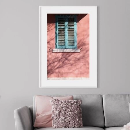 Πόστερ WINDOW ON PINK WALL