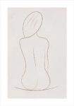 Πόστερ WOMAN LINE DRAWING