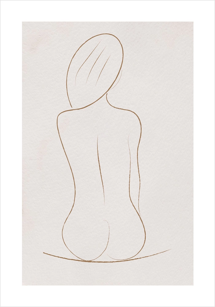 Πόστερ WOMAN LINE DRAWING