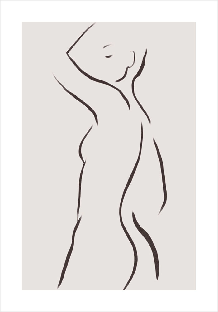 Πόστερ WOMAN LINES MINIMALISM