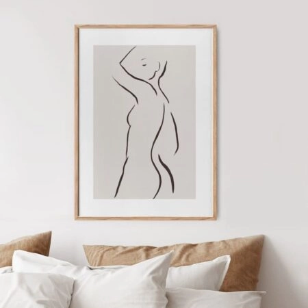 Πόστερ WOMAN LINES MINIMALISM