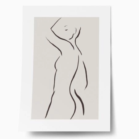 Πόστερ WOMAN LINES MINIMALISM - Lineart Sticky 1