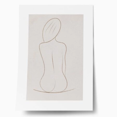 Πόστερ WOMAN LINE DRAWING - Lineart Sticky 1